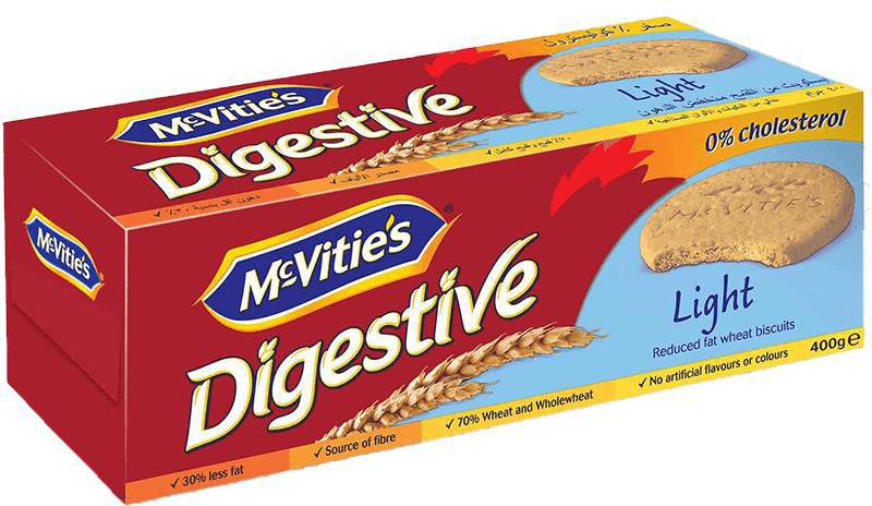 McVitie's Digestive Light Wheat Biscuits - 400g