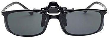 Driving Night Vision Clips-On Rectangle Sunglasses