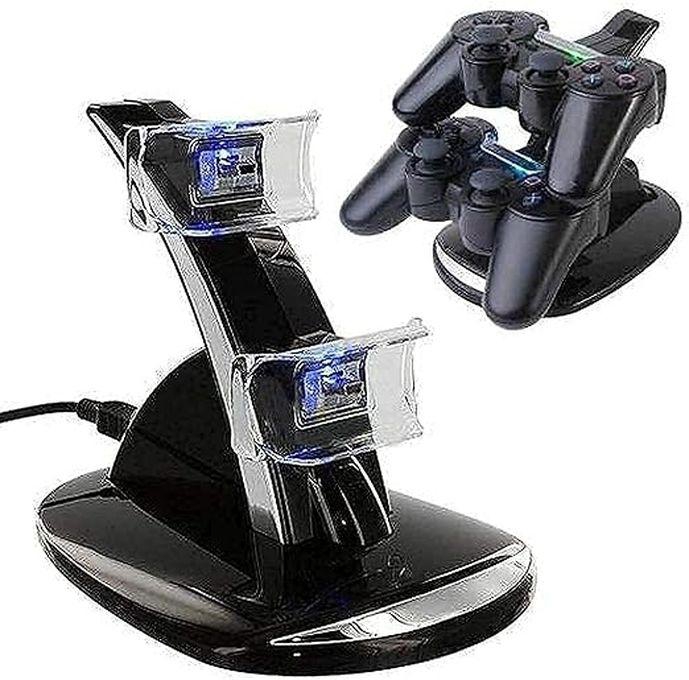 Otvo PlayStation 3 Controller Charger, Dual Controller Charging Dock With Micro USB Cable