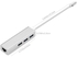USB-C to 3-Port + RJ45 Adapter Type-C to Gigabit Ethernet LAN Network + 3 USB Ported Converter for MacBook/Pro/iMac/ChromeBook