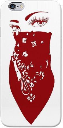Red Bandana Girl Printed Back Cover For iPhone 6 - White Red