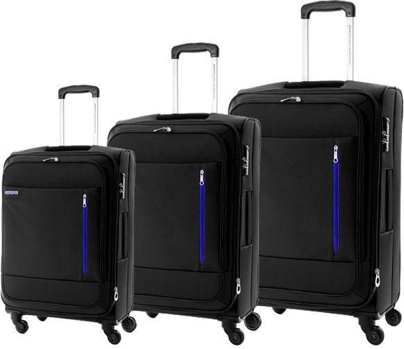 American Tourister Niue Spinner Luggage set of 3pcs (55 + 68 + 79cm) R9509007 - Black