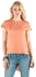 Ravin Women Orange Round Neck Hi-Low T-Shirt