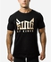 Gym Apparel Front Printed “King of Kings” T-Shirt – Black/Gold