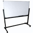 Double Sided Magnetic Whiteboard With Metal Stand & Wheels 900mm x 1200mm (90cm x 120cm)