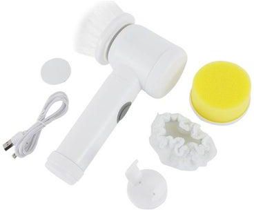 Electric Cleaning Brush Set White