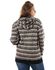 Kady Cotton Two-Tone Striped Zip-up Hooded Unisex Jacket - Beige and Black, M