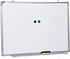 White Board Aluminum Frame Size 45x60cm - White Silver