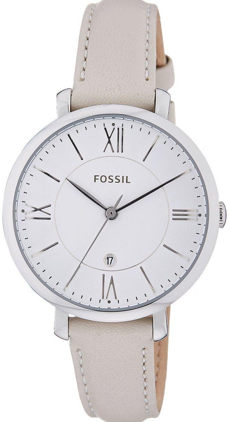 Fossil Jacqueline for Women - Analog Leather Band Watch - ES3793