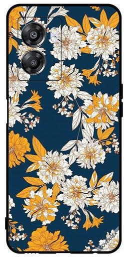 Shockproof Protective Case Cover For Oppo A57 Yellow White Flowers & Leaves Pattern