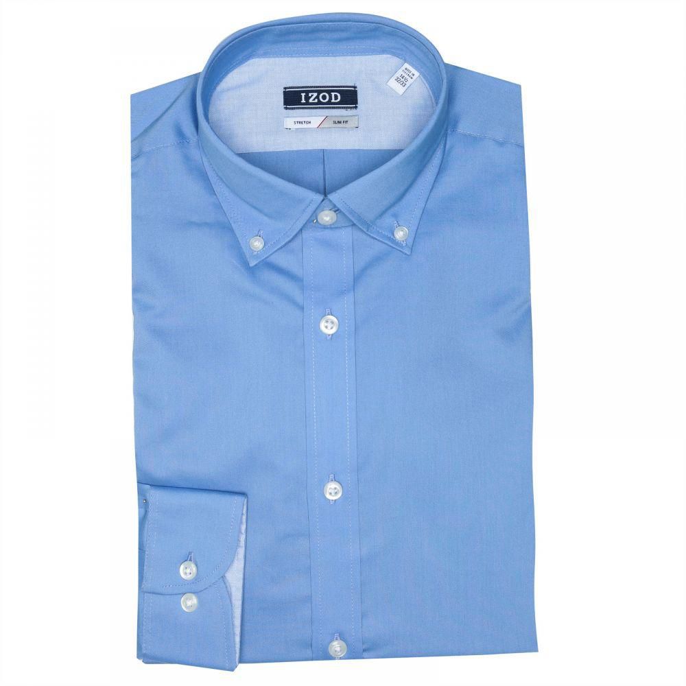 IZOD Royal Blue Cotton Shirt Neck Shirts For Men