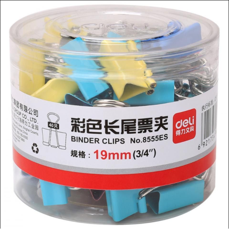 Aiwanto 2 box Binder Clips with Storage Paper Clips 25mm Binder Clips Office School Stationary Clips Paper Pins(96pcs)