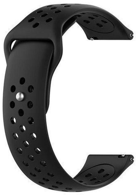 Samsung Galaxy Wtch 4 Sport Band Silicone Watch Strap 20mm - Black