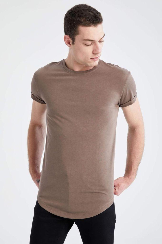 Defacto Long Fit Short Sleeve T-Shirt