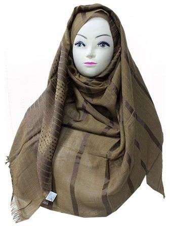 Classic Design Hijab Brown