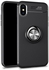 iPhone 8 Case / iPhone 7 Case with Ring Holder Kickstand Function Slim Magnetic 360 Degree Rotating Ring Holder Premium TPU Shockproof Protective Case Cover - Black
