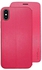 X-Level Leather Case Cover For Apple iPhone X Pink