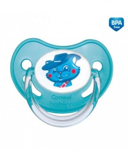 Canpol "FairyTales" Silicone Orthodontic Shape Soother - 0-6 Months - Blue