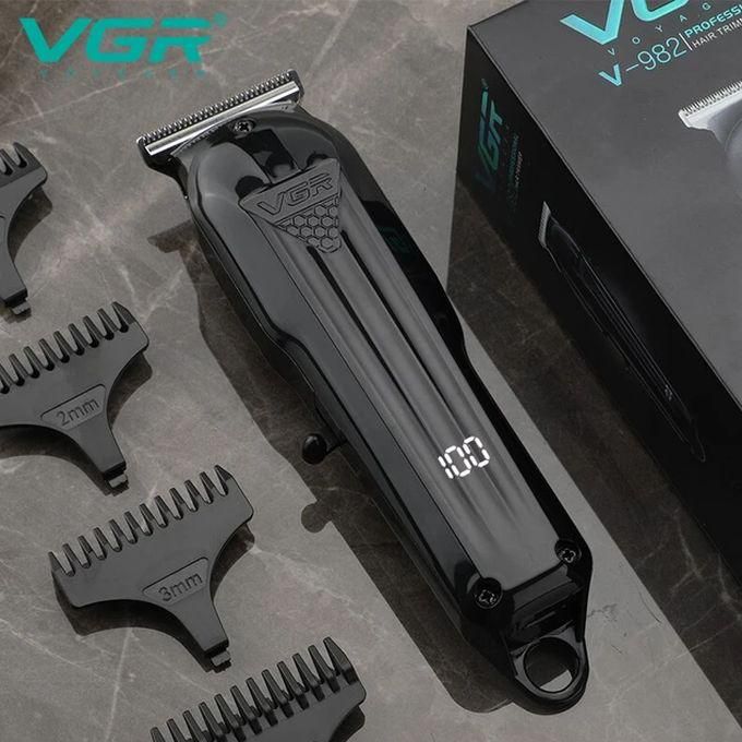 VGR ماكينة حلاقة الشعر الديجتال الاحترافية-اسود - V-982