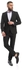 Esla Slub Black Regular Fit Classic Suit