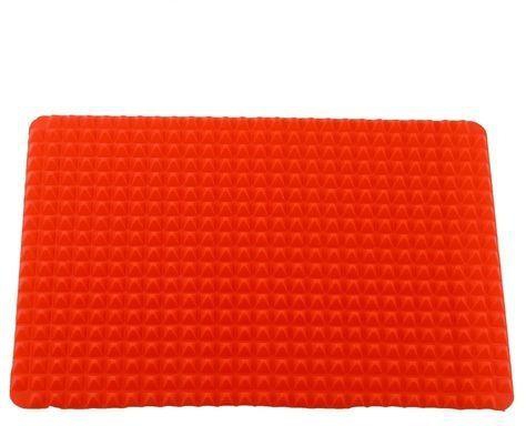 Bluelans Red Pyramid Pan Nonstick Silicone Baking Mat Mould Cooking Mat Oven Baking Tray