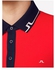 J.Lindeberg Johan Slim Tx Tourque Polo Shirt - Racing Red/White