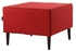 Furnituredirect Mario Strong Wooden Frame Fabric Stool (Red)
