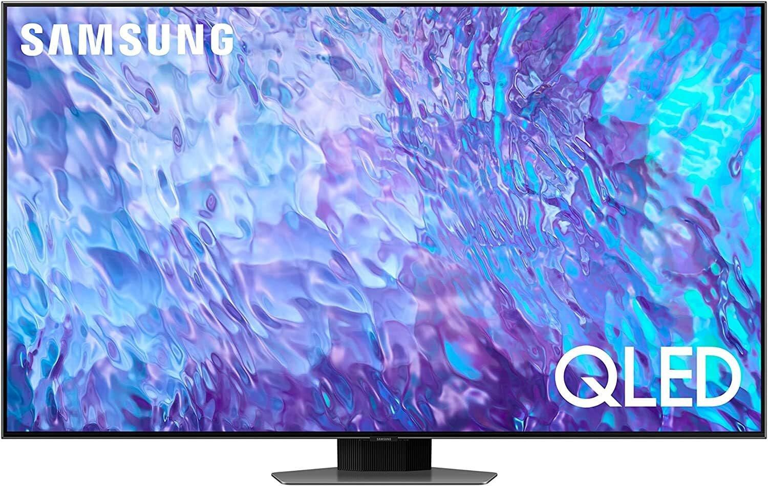 Samsung Smart TV, QLED, Q80C, 65 Inch, Carbon Silver, 2023, Neural Quantum Processor 4K, Smart Hub, Quantum HDR+, QA65Q80CAUXZN