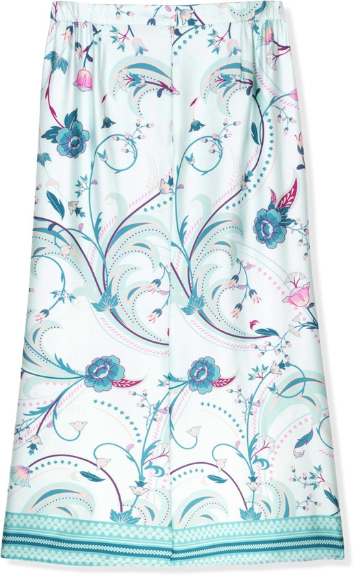 Printed Fit and Flare Skirt Half elastic waist - 7 Sizes (Multi Colors)