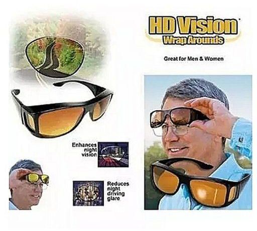 Day And Night Hd Clear Vision Glass-Yellow-3PCS