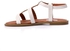 xo style Summer Shoes Women Flat Sandals Ladies Cross Strap - White