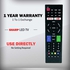 SHARP Smart LED TV Remote Control Compatible Netflix Youtube Button (Black)