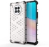 Huawei Nova 8i Cover , Shockproof, Durable And Anti-Slip Honeycomb Protective Pattern Cover - Black Edges Transparent Back