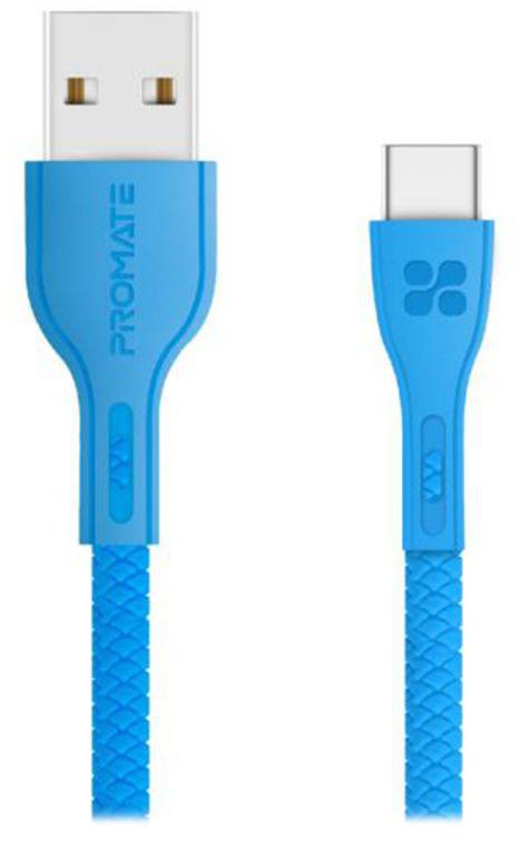Powerbeam-C Fast Charging USB Data Cable Blue 1.2 meter