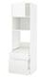 METOD / MAXIMERA خزانة عالية لفرن/م. مع باب/2 أدراج, أبيض/Lerhyttan صباغ أسود, ‎60x60x200 سم‏ - IKEA