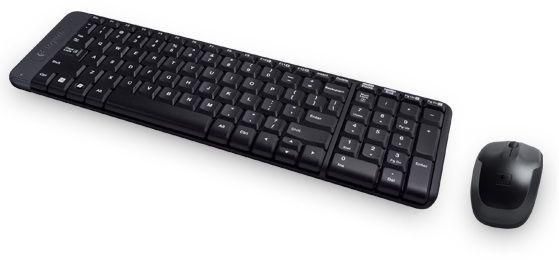 Logitech MK220 Wireless En-Ar Keyboard and Mouse -  Black, 920-003160