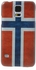 Norway National Flag Hard Case Shell & Screen Guard for Samsung Galaxy S5 G900