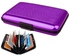 one year warranty_Purple Aluminium For Unisex Card ID Cases Aluma Credit Card Holder Wallet Case Purse09882813