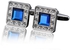 Men Blue Cufflinks stainless steel for Men C019