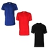 Men's Plain Round Neck Shirts (3 Packs) - Royal Blue, Red And Black