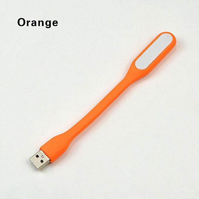 Flexible USB LED Light Mini Lamp For Computer Laptop Notebook PC Power Bank-orange