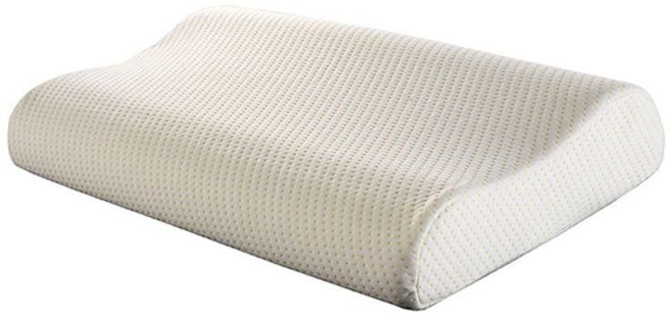 Molded Contour Memory Foam Pillow White Standard