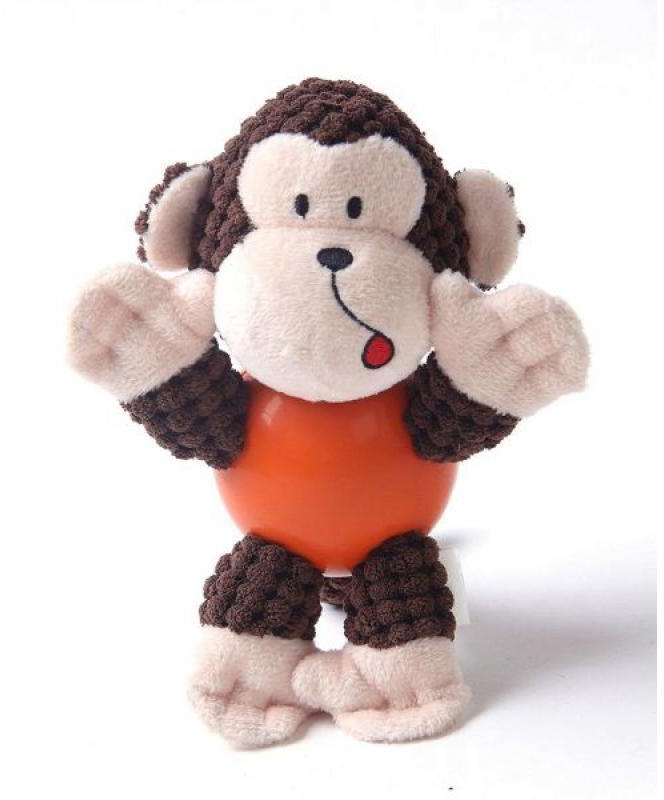 Pawsitiv Toy Monkey with Rubber Ball Small (059)