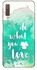 Matte Finish Slim Snap Basic Case Cover For Samsung Galaxy A7 (2018) Do what you love