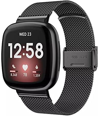 Dado Milanese Band Compatible with Fitbit Versa 3, Sense 3 watch, Quick release replacement band