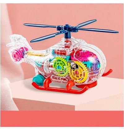 Transparent Gear Car Toy for Kid Red