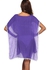 Sun Set Women Cover-ups Swimwear Pure Kaftan Chiffon Purple - Free Size
