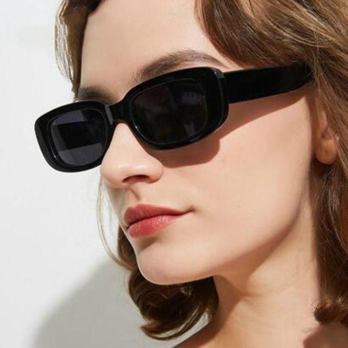 Fashion Women Vintage Square Sunglasses Female UV400 - Black