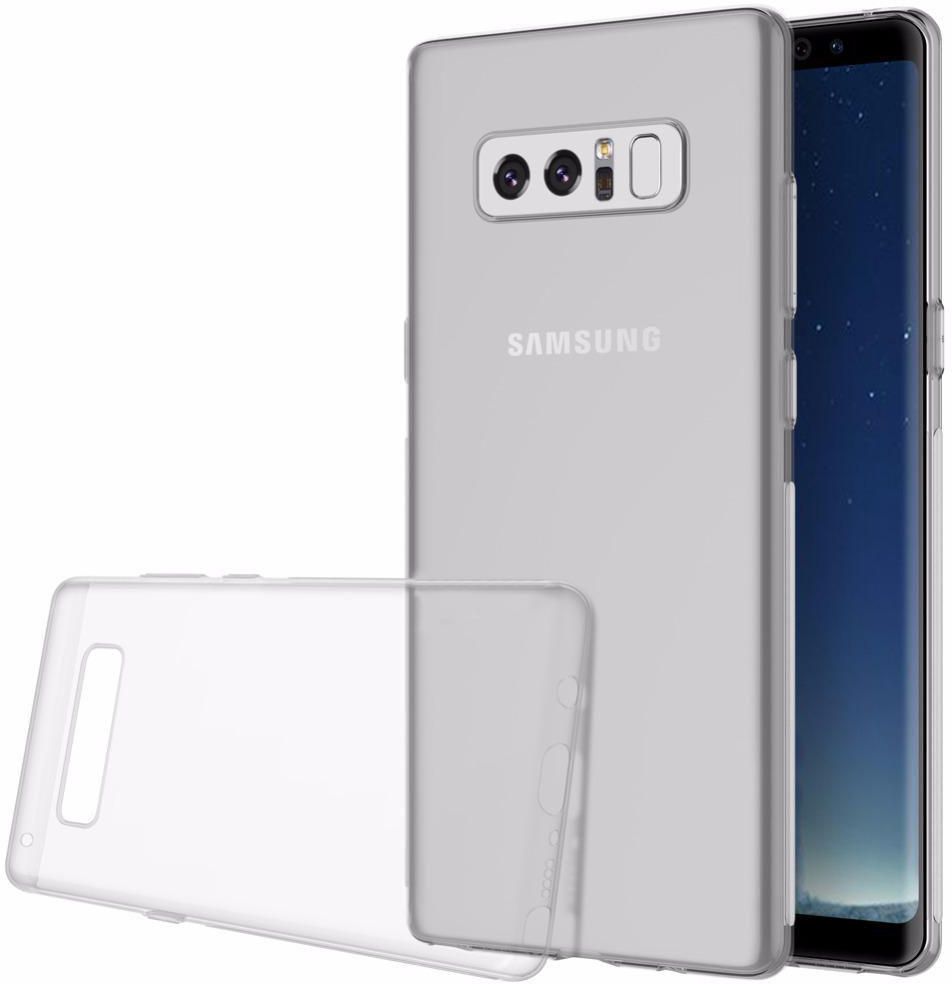 Samsung Galaxy Note 8 ‫(2017) Slim Transparent Ultra-Thin TPU Soft Silicone Protective Case Cover - Clear