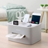 Aiwanto Multifunction Tissue Box, Remote Control and Tissue Holder, Organizer with Tissue Box - Gray